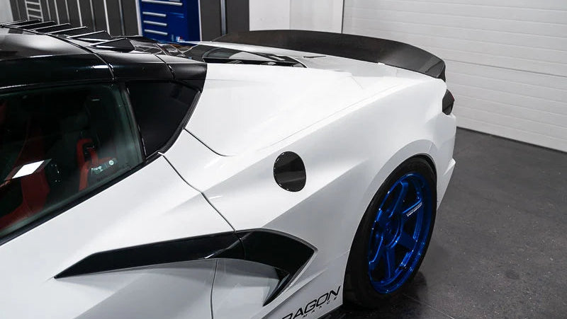 C8 Corvette Stingray V3 Ducktail Rear Spoiler - Carbon Flash (2020+)
