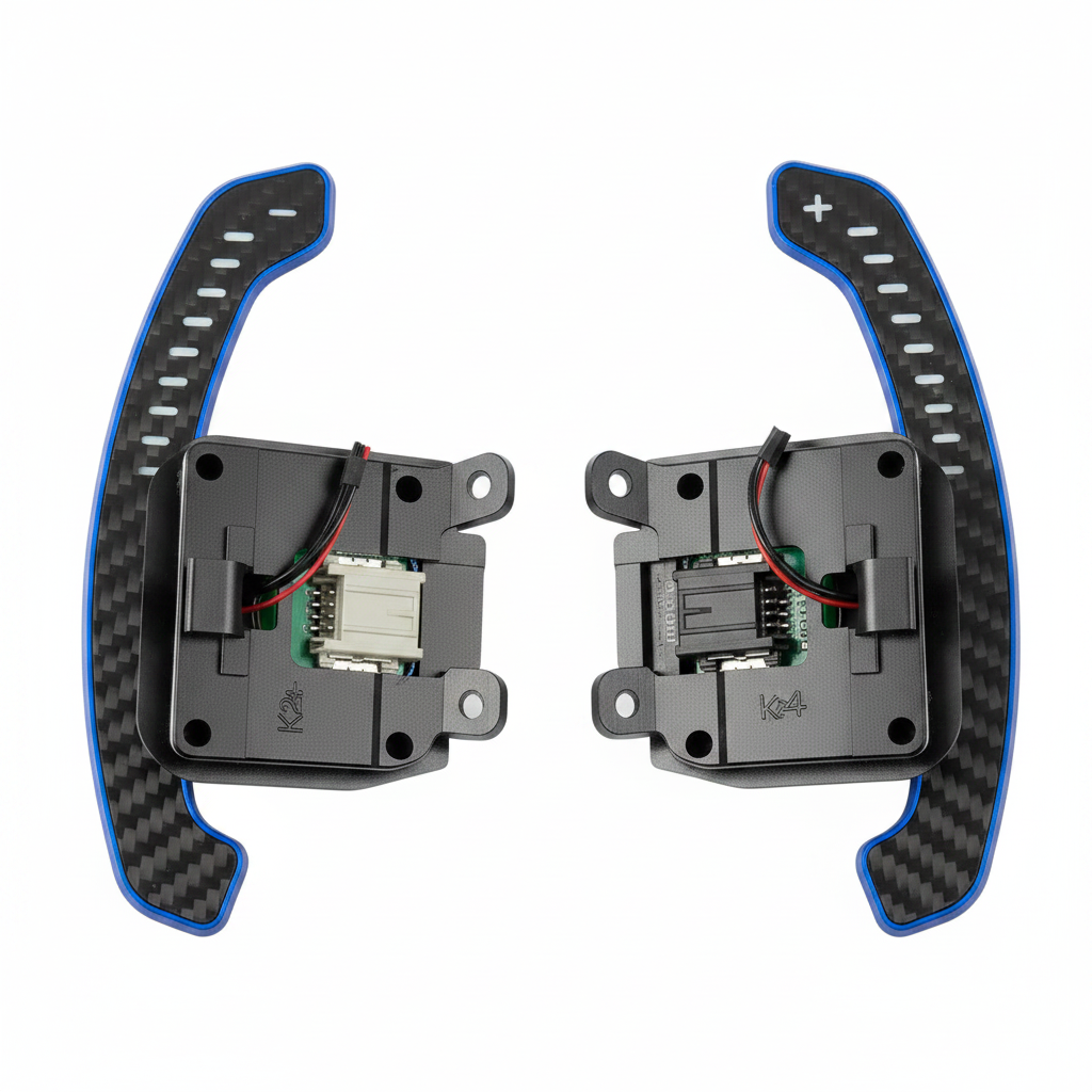 Carbon Fiber LED Magnetic Paddle Shifters for Corvette C8