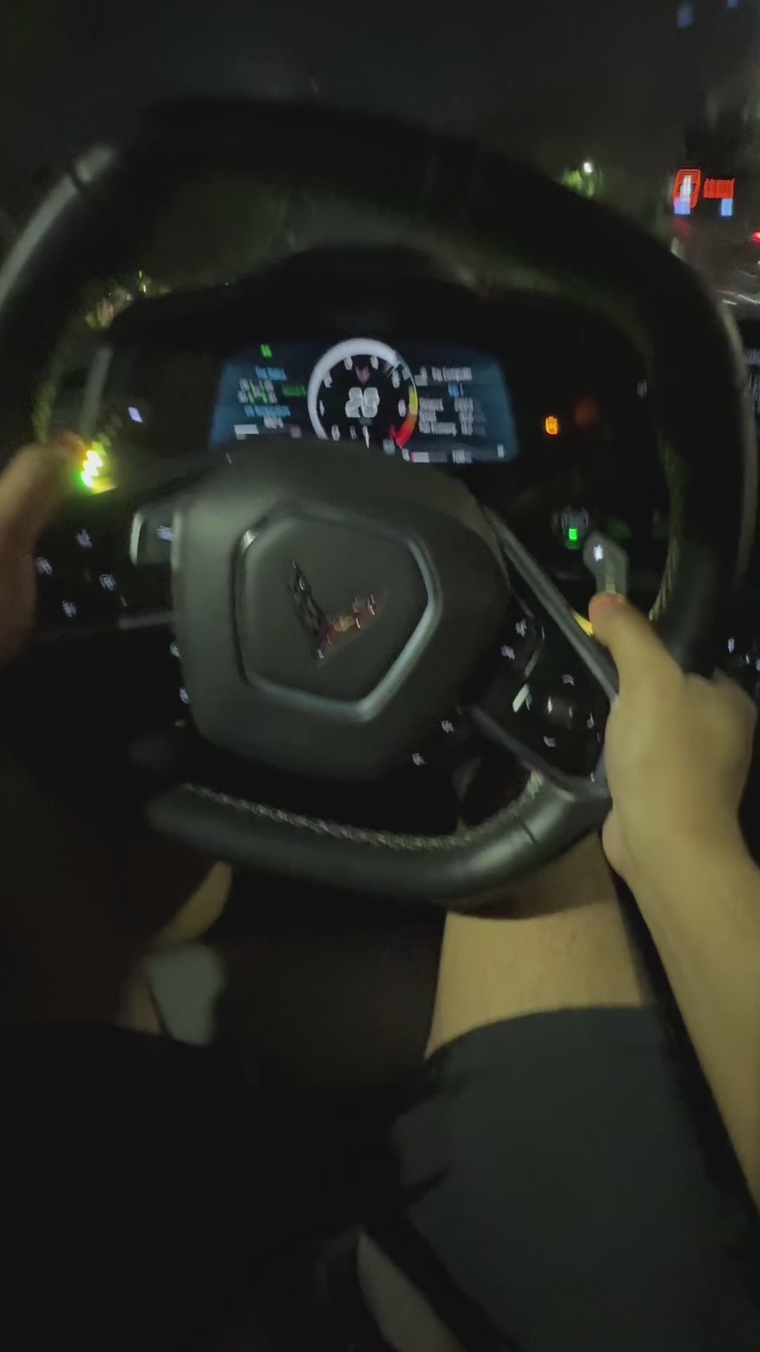 Carbon Fiber LED Magnetic Paddle Shifters for Corvette C8