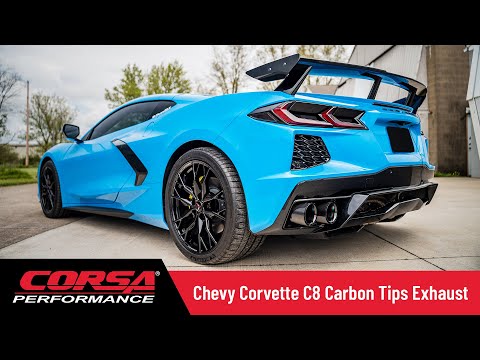 Corsa 2020-2025 Corvette C8 3.0" Cat-Back Exhaust with 4.5" Pro-Series Polished Tips