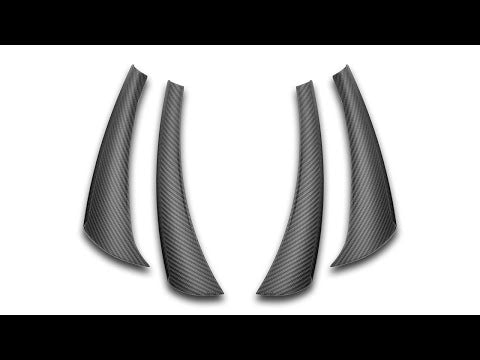 Verus Engineering Dive Plane / Canard Kit, Dual Elements - C8 Eray, Z06 & ZR1