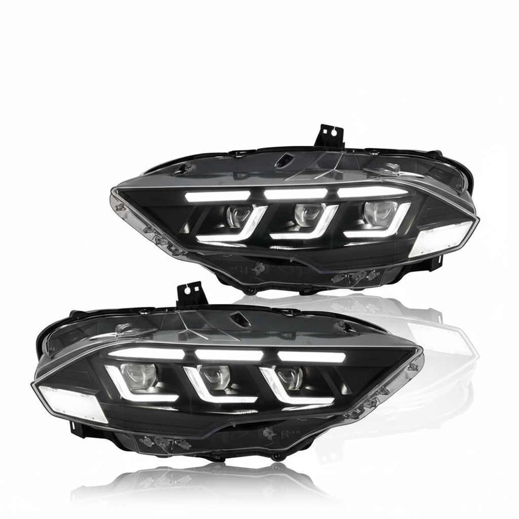 2018–2023 Ford Mustang S650 Style Headlights – Flow Series