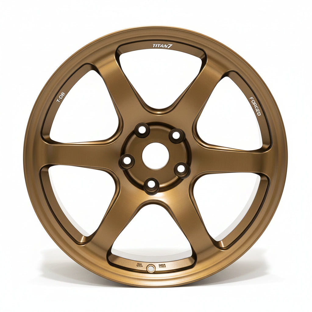Titan 7 T-D6 C8 Corvette Forged Wheels – Techna Bronze (19x9 / 20x11.5)