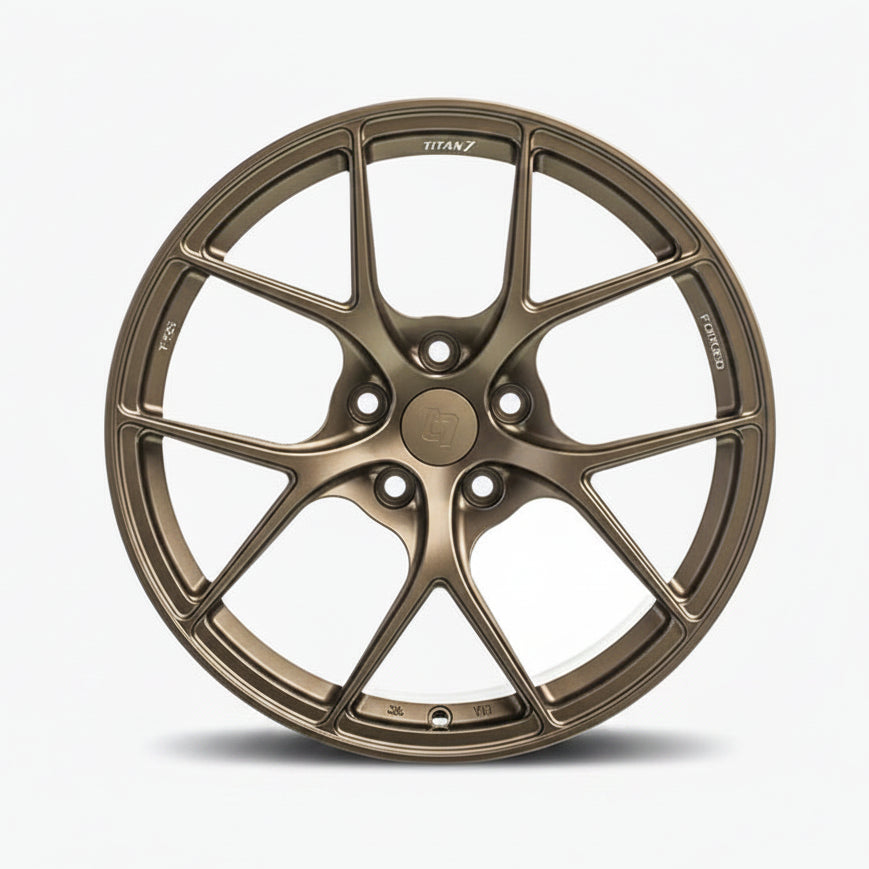 Titan 7 T-S5 C8 Corvette Forged Wheels – Techna Bronze (19x9 / 20x11.5)