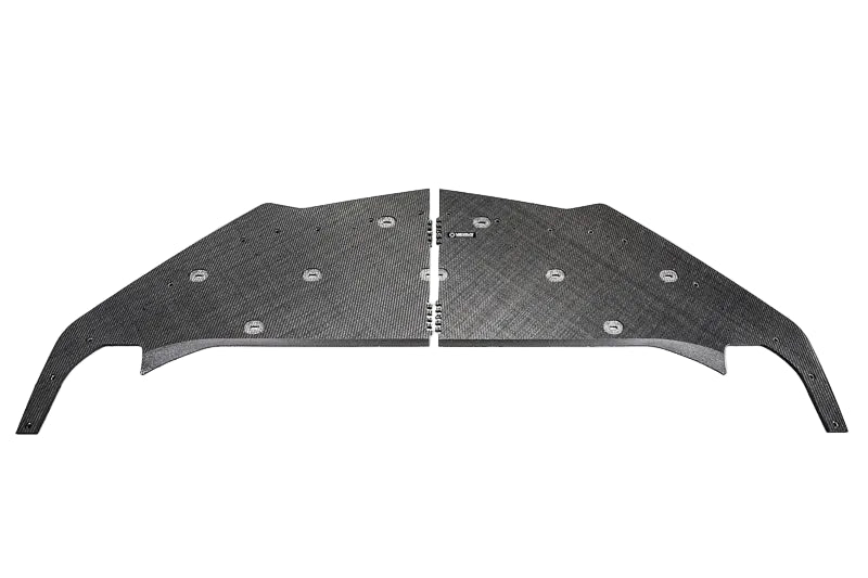Verus Engineering Carbon Polyweave Front Splitter Kit with Carbon Fiber Air Dam - C8 Corvette