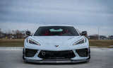 Verus Engineering Carbon Polyweave Front Splitter Kit with Carbon Fiber Air Dam - C8 Corvette
