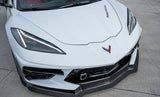 Verus Engineering Carbon Polyweave Front Splitter Kit with Carbon Fiber Air Dam - C8 Corvette
