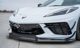 Verus Engineering Carbon Polyweave Front Splitter Kit with Carbon Fiber Air Dam - C8 Corvette