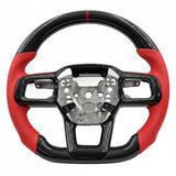 2024+ S650 Ford Mustang Carbon Fiber Steering Wheel - Customizable
