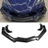 2020–2027 Corvette C8 Stingray Z07-Style Dry Carbon Fiber Front Splitter & Canards