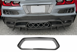 C8 Corvette Z06 / E-Ray / ZR1 Carbon Fiber Exhaust Surround Trim Cover (2023+)